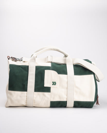 Heads Up Canvas Patchwork Weekend Bag